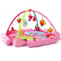 China Flower Happy Garden Pink Baby Play Gyms Baby Activity Play Mat factory