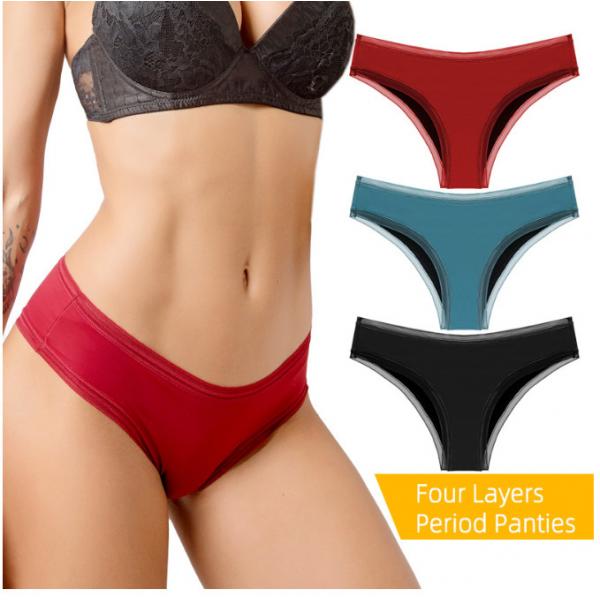 Quality Plus Size Women'S Menstrual Period Panties Underwear 6x 4x Washable Absorbent 4Layer for sale