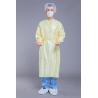 China EO Disinfecting Washable Yellow Stripe Reusable Isolation Gown factory