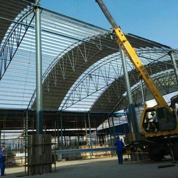 Quality Prefabricated SGS Light Steel Frame Building Structure S235JR For Coal Shed for sale