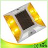 China Aluminum led solar road stud with 3 pcs led per side factory