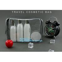 China clear hanging toiletry bag pvc cosmetic bag, promotional plastic pvc clear transparent cosmetic bag, top zipper soft tra for sale