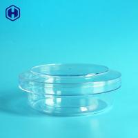 China Transparent Leak Proof Plastic Jar Wide Mouth Round Plastic Canisters factory