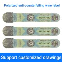 China Commodity Custom Wine Bottle Stickers Labels Waterproof Bronzing CE factory