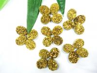 China Handmade Jewellery Accessories Gold Tear Drop Druzy Agate Stone Jewelry 12 * 16 MM factory