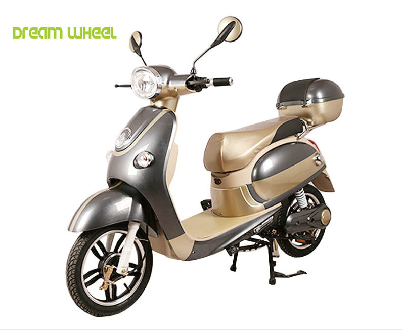 China 35km/H Pedal Assisted Electric Scooter , 48V 500W Vespa Type Electric Scooter factory