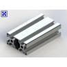 China 60 * 30 Sliver Anodized T Slot Aluminum Profile With Two 6.8mm Holes factory