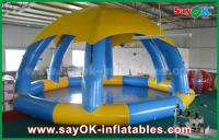 China PVC DIA 5m Summer Inflatable Sports Games Inflatable Swimming Pool With Roof Cover factory