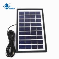 China 9V Waterproof Solar Panel Charger 3W Trickle Charging Solar Panel Battery Charger ZW-3W-9V-1 factory
