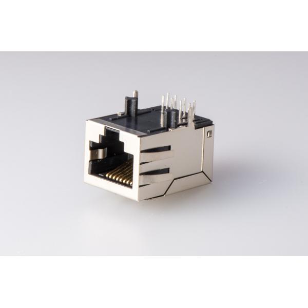 Quality 8 Pin Rj45 With Transformer 90 Degree Jack 10 / 100 Base-t PCB Filter Shielded for sale