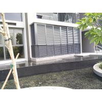 Quality Fireproof Aluminium Louver Doors , Frosted Glass Balcony Screen Door for sale