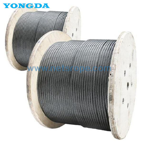 Quality 3 X 19 Galvanized Steel Wire Ropes 28mm For Highway Guardrail for sale