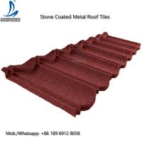 China German Lightweight Stone Chips Coated Type Steel Roofing / Metal Galvanized Steel Shingle Roof Tiles factory