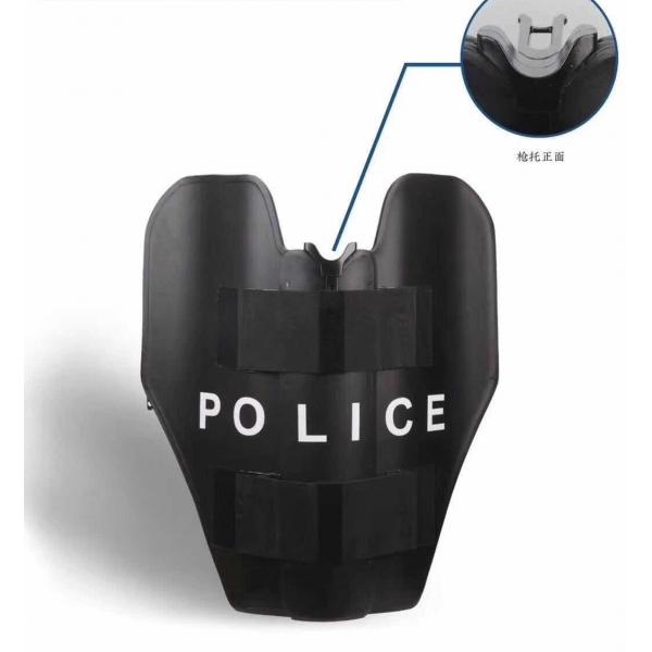 Quality PE Police Non Metallic Gun Frame Handrail Three Part Foldable Bulletproof Shield for sale