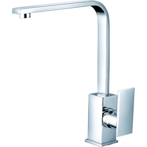 Quality Contemporary Kitchen Mixer Taps Faucets Brass Material With Single Handle for sale