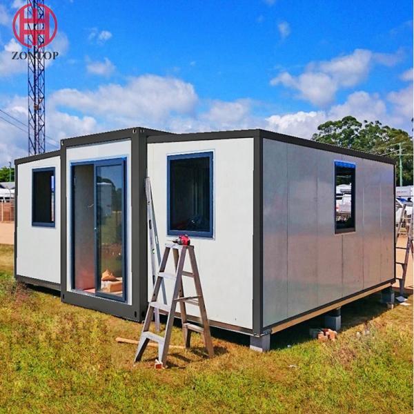 Quality Expandable fabricated house container folding insulation solar prefab container for sale