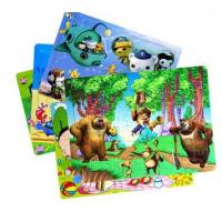 China 48 Pieces Kids Printable Paper Toys Printable Cardboard Toy Game Paper Puzzle Car factory