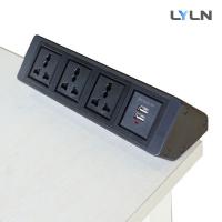 China CE Approved Removable Desk Outlets With Power Socket & AV Connection factory