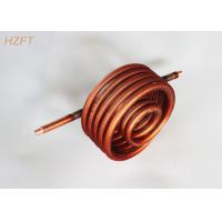 China Fuel Gas Coolers Copper Coil Heat Exchanger / Finned Tube Coil factory