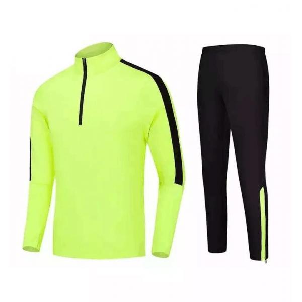 Quality Custom Soccer Tracksuit Jacket Sport Training Tracksuit Quick Dry Men 2 Piece for sale
