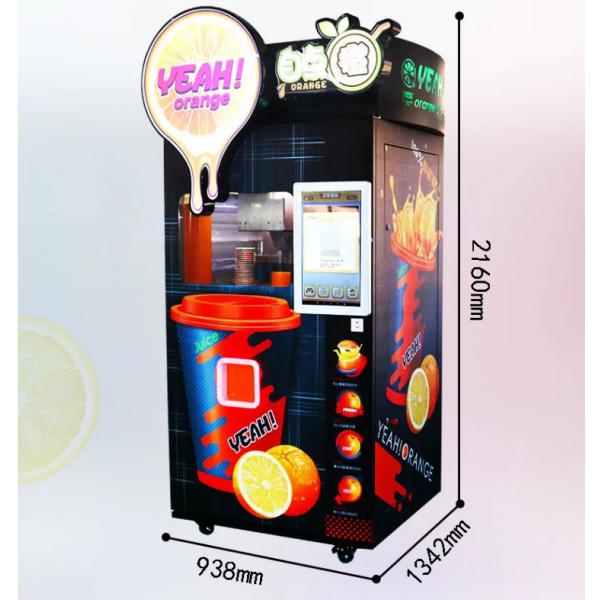 Quality Frozen Iced Fresh Juice Vending Machine Automatic Orange Apple Vending Machine for sale