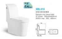 China One piece siphonic American standards bidets toilets MB-816 factory