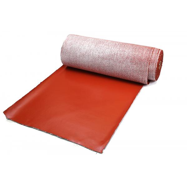 Quality Fireproof Silicone Rubber Coated Fiberglass Cloth 260 Degree Working Temperature for sale