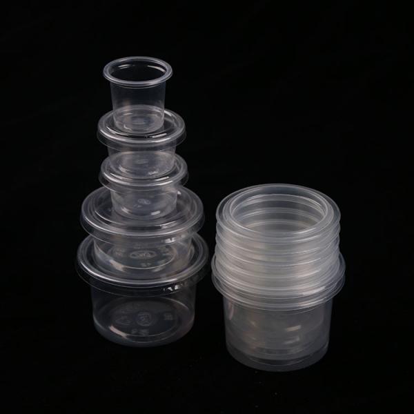 Quality Lids Plastic Portion Cups Jello Shot Cups For Sampling Sauce Snack for sale