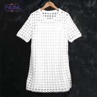China Elegant fashion 2 pieces wholesale pattern simple and elegant cotton loose white dress made in China factory