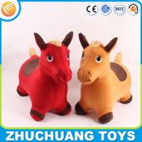 China fabric covered inflatable bouncing animal horse toys for child factory
