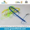 China Short Spring Steel Fishing Coiled Pole Leash Plastic Anti-drop Tether w/Heavy Duty Snap Hooks factory