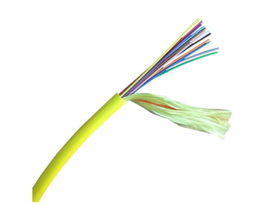 Quality Yellow Color Indoor LSZH Or PE Outer Sheath Flame Retardant Distribution Fiber for sale