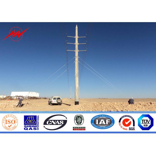 Quality Steel Galvanzied Electric Power Pole for 345KV Transmission Line for sale