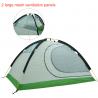 China Outdoor Travel Waterproof Tent Tarps Aluminum Pole 4 Season 2 Person Green Camping Tent factory