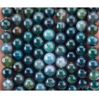 China Round Moss Agate Bead 4mm Gemstone Beads For DIY Jewelry Making factory