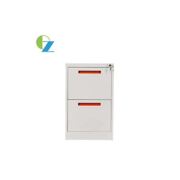 Quality Vertical 2 Drawer Metal File Cabinet With Lock Office Furniture For Workstation for sale