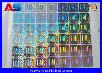 China Custom Holographic Stickers , Anti Fake 3D Hologram Stickers Printing factory