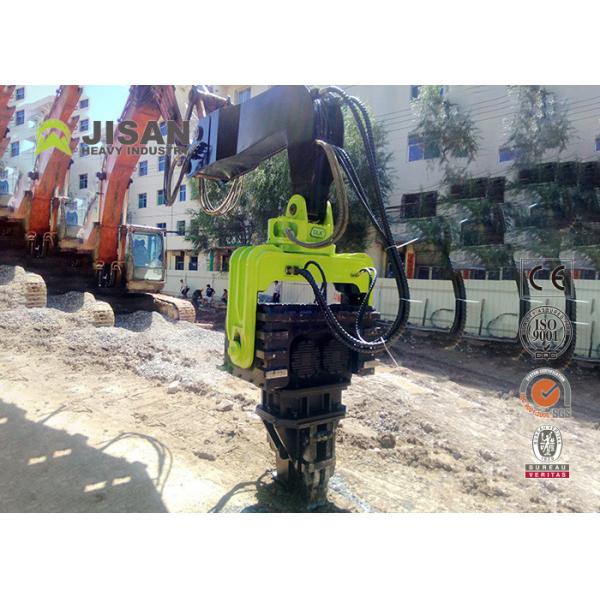 Quality 40-65 Ton Excavator Mounted Hydraulic Sheet Pile Driver / Vibro Hammer for sale
