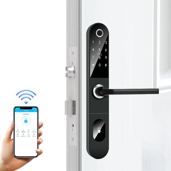 Quality Multifunctional Wifi Smart Keypad Door Lock Rfid AAA for sale