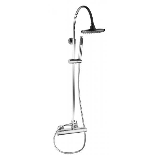 Quality Polished Thermostatic Shower Faucet , Brass Thermostatic Bath Mixer Tap for sale