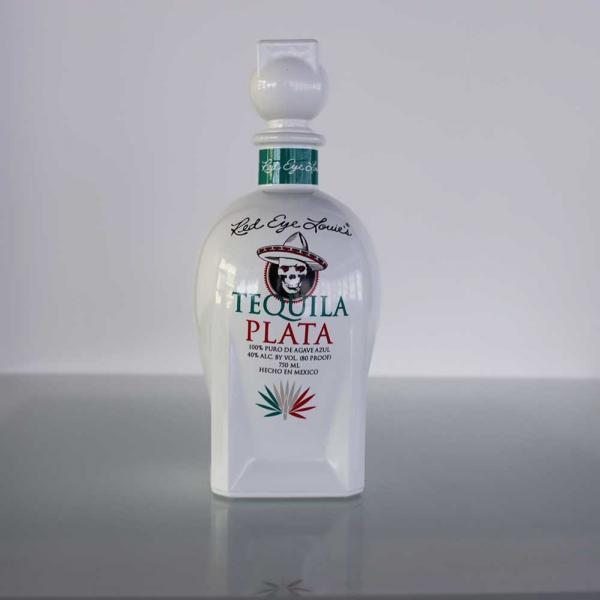 Quality OEM Tequila Glass Bottle Full White Coated Screen Printing 21.5mm for sale