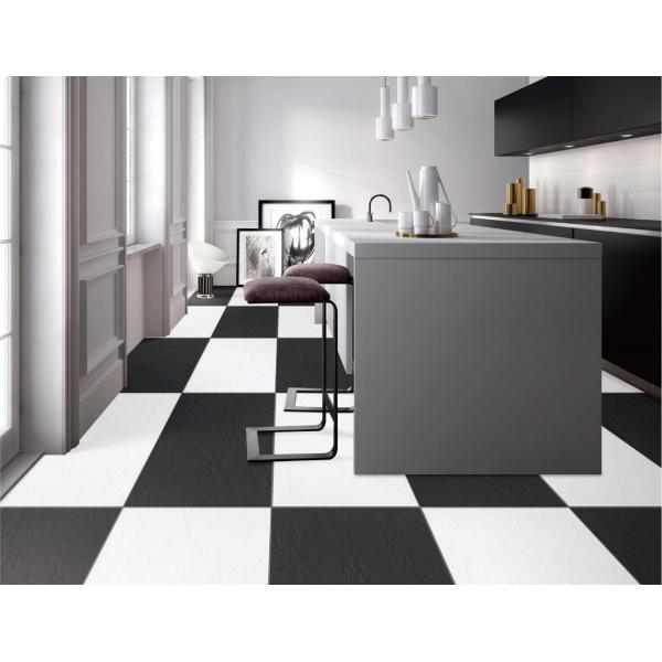 Quality PRIMERA 9.5mm Full Body Porcelain Tiles Matt Rough Black White Floor 600x600mm for sale