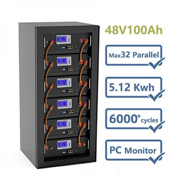 Quality 5KW 10KW Solar Energy Storage Systems LiFePO4 Lithium Ion Phosphate Battery Pack 12V 48V 100Ah for sale