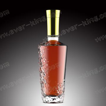 Quality SGS Screw Sealing 750ML Flint Glass Empty Whiskey Bottles for sale