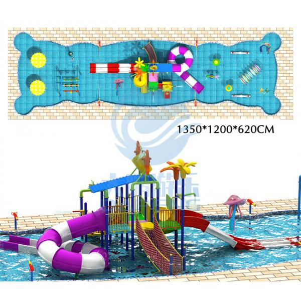 Quality Hotel Kids Swimming Pool Anti Static With Water Slide ROHS TUV SGS Certified for sale