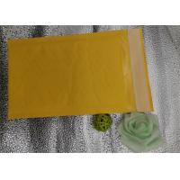 China Yellow Kraft Paper Padded Envelope Bag , Wrap Bubble Mailers Bags factory