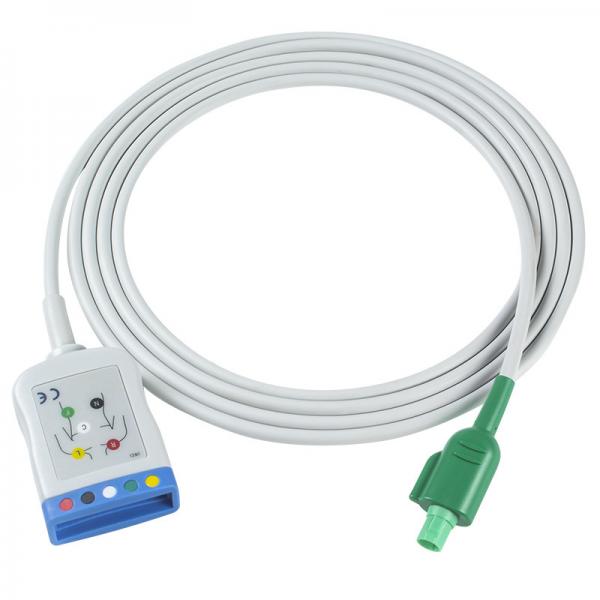 Quality Datascope/Maquet/Getinge 12 Pin ECG Trunk Cable To ECG 5 Lead Cable IEC AHA Single Pin ECG Leadwires for sale