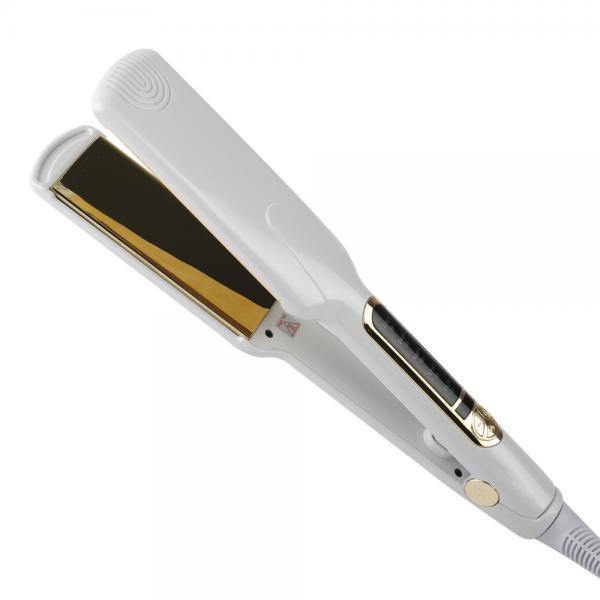 Quality FCC Wide Plate 1.75 Inch Ceramic Hair Straightener Private Label Flat Iron for sale