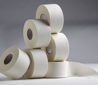 China Non elastic 100% cotton cloth adhesive gym sports tape athletic strapping tape factory