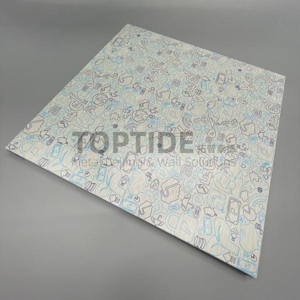 Quality Fire Proof Polyester Fiber Decorative Sound Proof Suspended Ceiling Tiles for sale